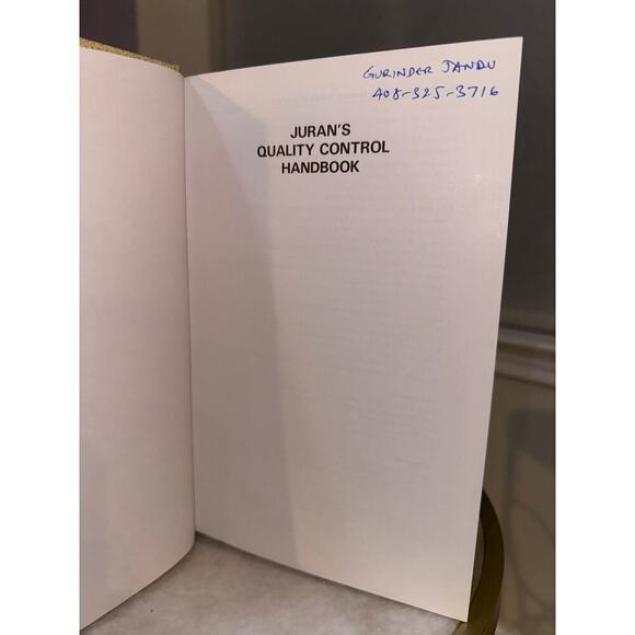Juran’s Quality Control Handbook - Picture 2 of 7